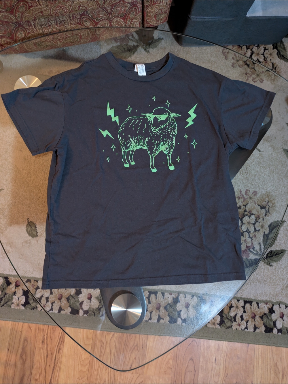 3/$12 - Cool Sheep With Shades / Lightning Bolts Tee